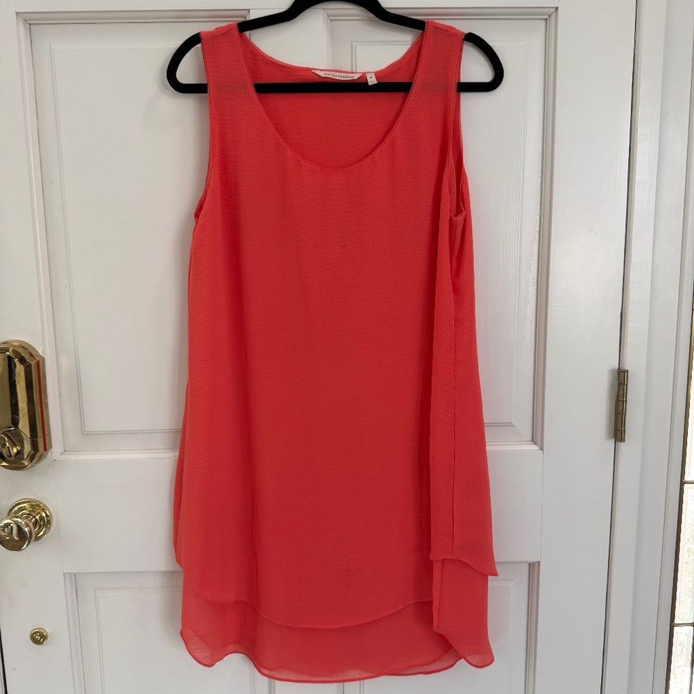 Soft Surroundings, Sleeveless tunic top with flowy double layers, Size M